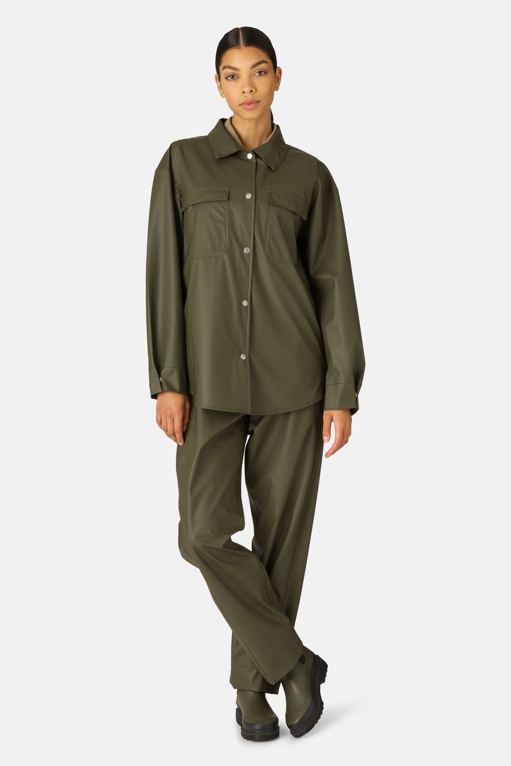 Ilse Jacobsen Hornbæk Rain Rain Jacket Rain jacket 410 Army